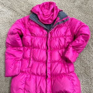 Girls; xl size18; the North Face long winter puffer coat; like new condition